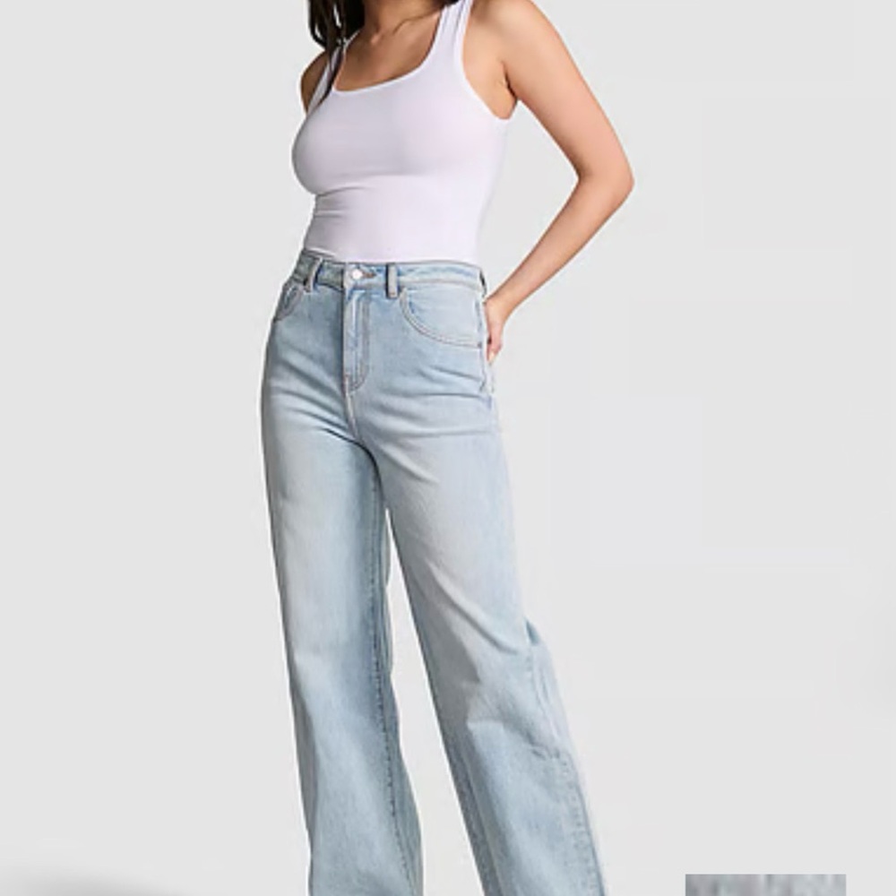 PINK Victoria’s Secret © relaxed fit stylish jeans size 00 in pristine condition